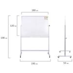 Доска магнитно-маркерная НА СТЕНДЕ 120х180 см, 2-сторонняя, STAFF, 238008