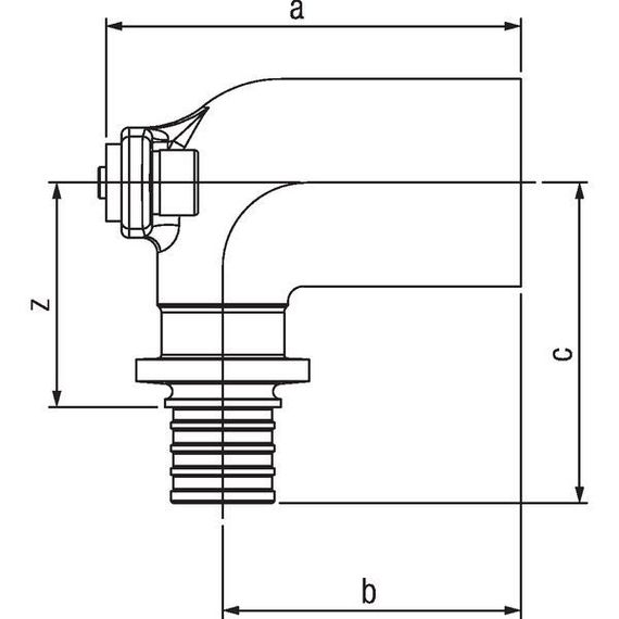 Водорозетка ВР 16-1/2 длин Rehau Rautitan