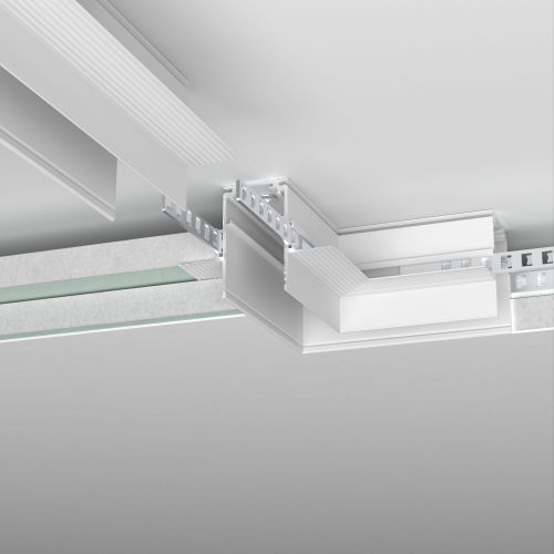 Коннектор угловой Elektrostandard Slim Magnetic для встраиваемого шинопровода под ГКЛ 12,5мм 85212/00 белый