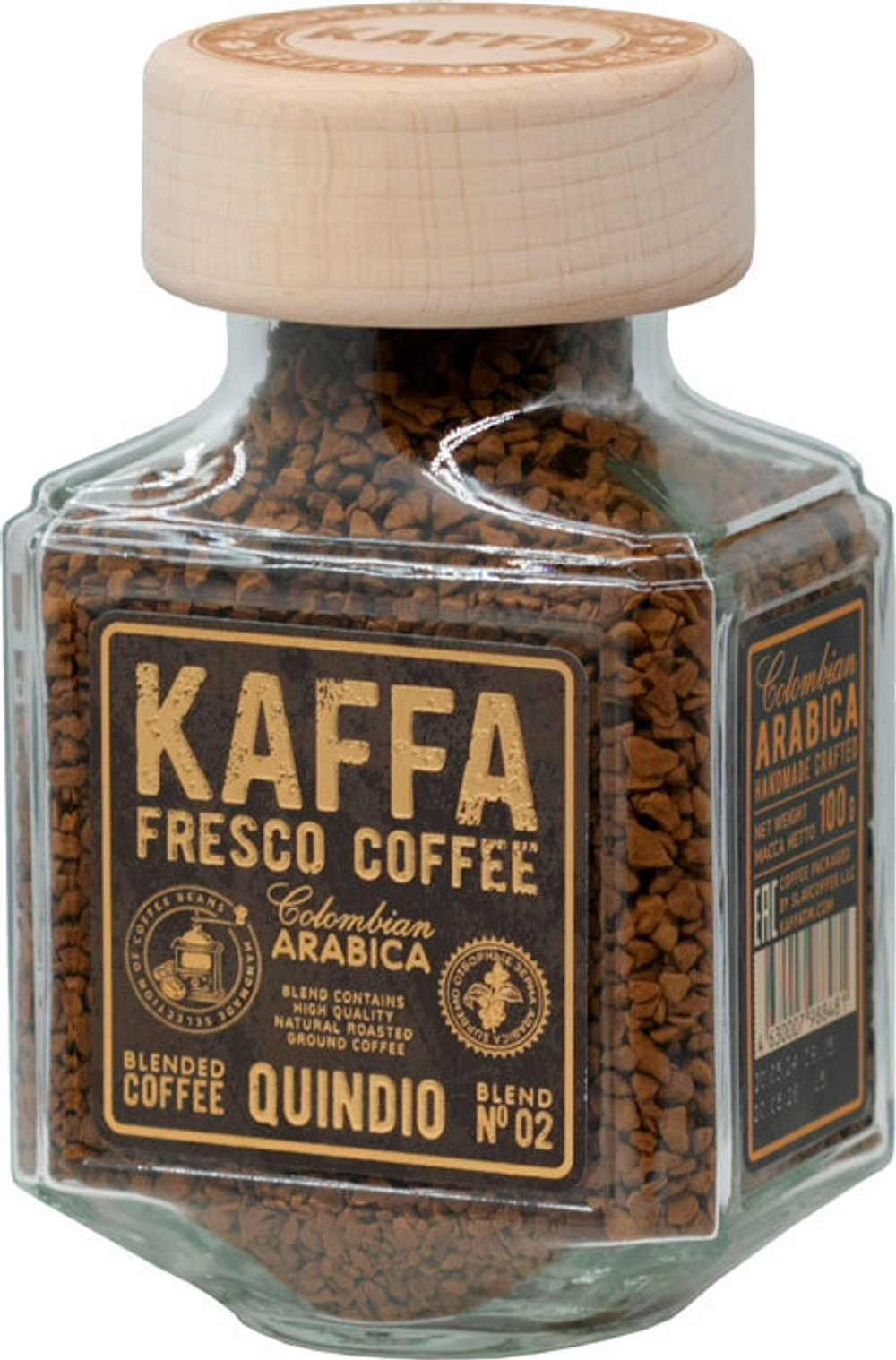 Кофе растворимый Kaffa Fresco Quindio банка 100 г