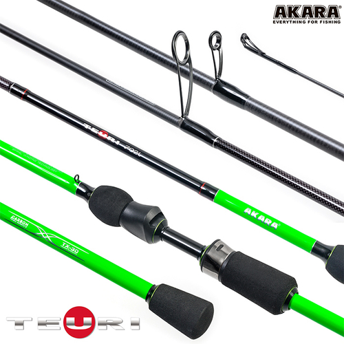 Спиннинг штекерный угольный 2 колена Akara Teuri LS802 TX-30 (3,5-12) 2,44 м