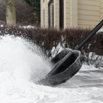 Лопата для уборки снега, поликарбонат, 460х400х1370 мм, стальной черенок, BASE Palisad