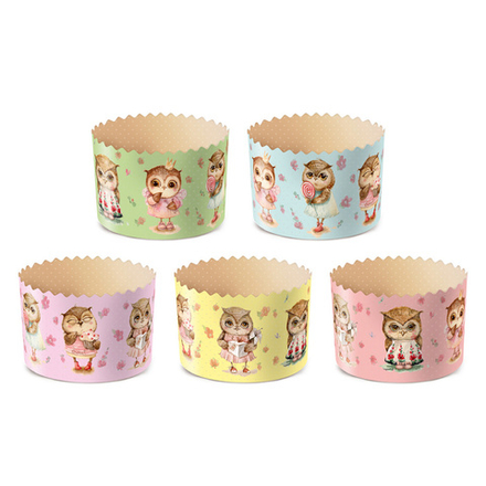 Форма для кулича "Совушки", 90 х 90 мм