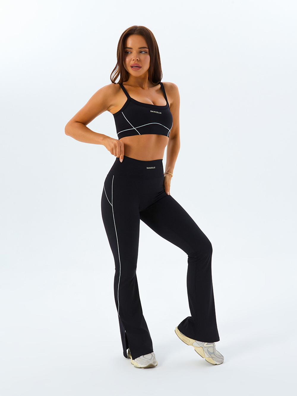 Брюки клёш SIA черные