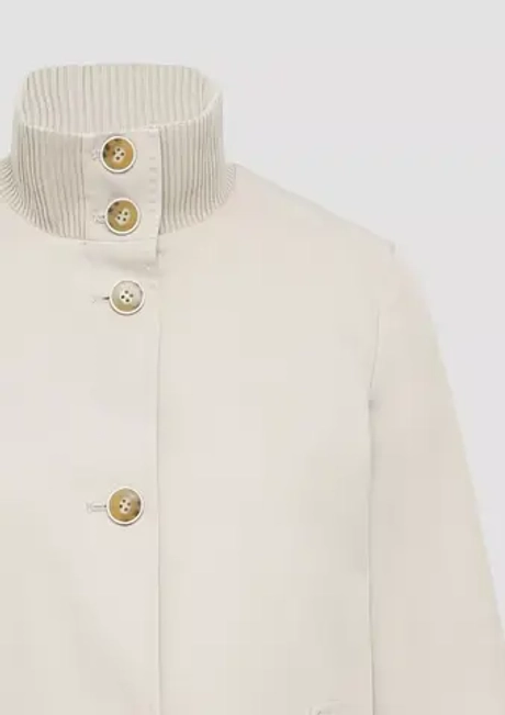 Легкий тренч А-силуэта с вязаными манжетами Black Label