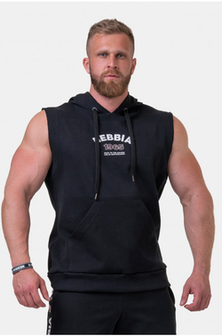 Мужская футболка Nebbia Golden Era ragtop hoodie 197 black