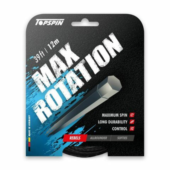 Теннисные струны Topspin Max Rotation (12m) - черный