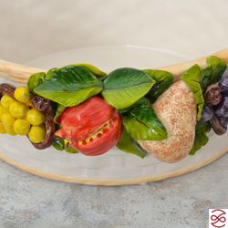 Корзина овальная с 2 ручками Orgia Фрукты 44*22 см