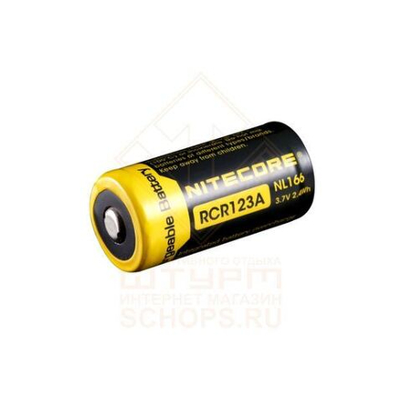 Аккумулятор Nitecore RCR123A Li-ion PCB 650 mAh