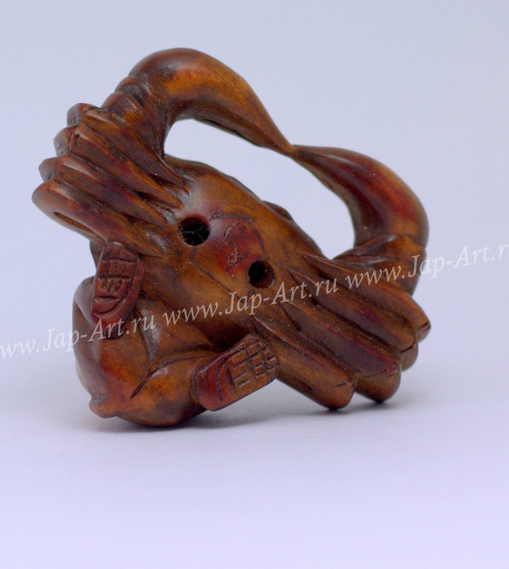 Нэцкэ Краб и обезьяна