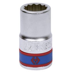 KING TONY (633022M) Головка торцевая стандартная двенадцатигранная 3/4", 22 мм
