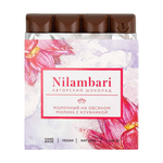 Шоколад молочный на овсяном молоке с клубникой Nilambari, 65 г