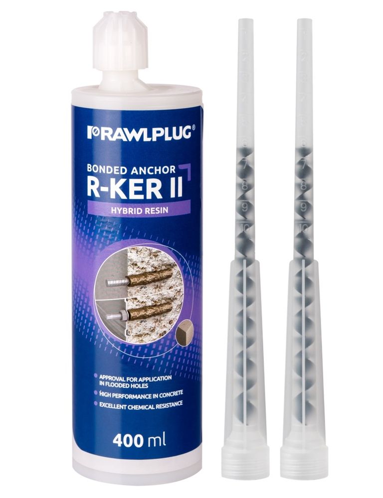 R-KER-II-S Химический анкер Rawlplug с гибридным составом для лета, 400 мл