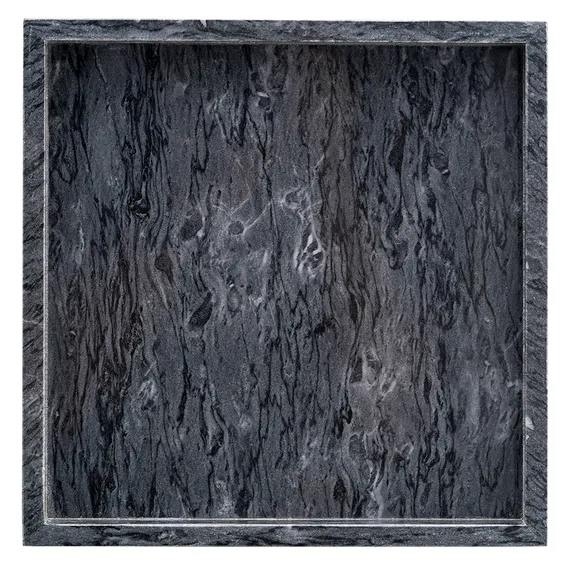 Поднос Marm, 25х25 см, черный мрамор