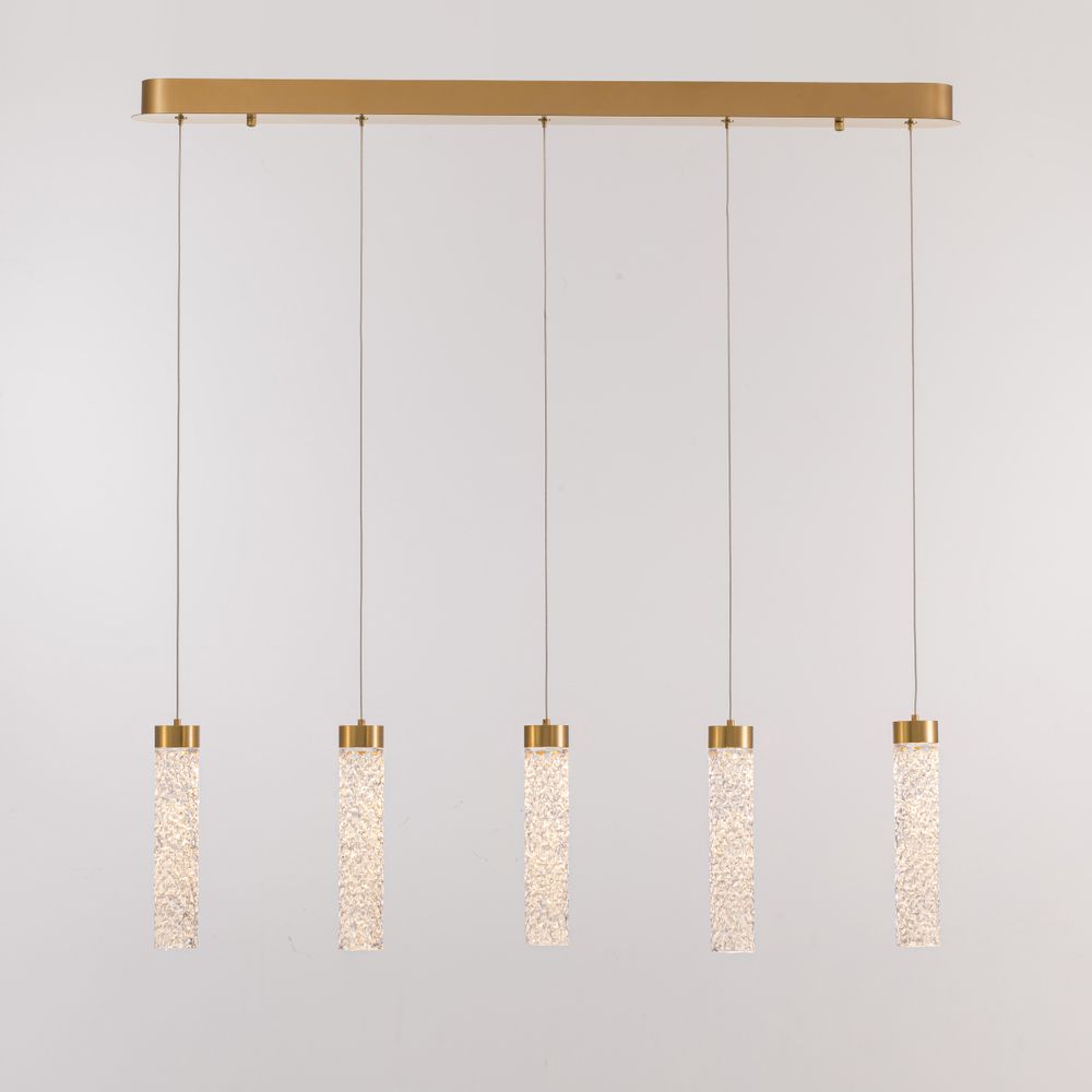 Подвесной светильник MD24030028-5B brass/clear