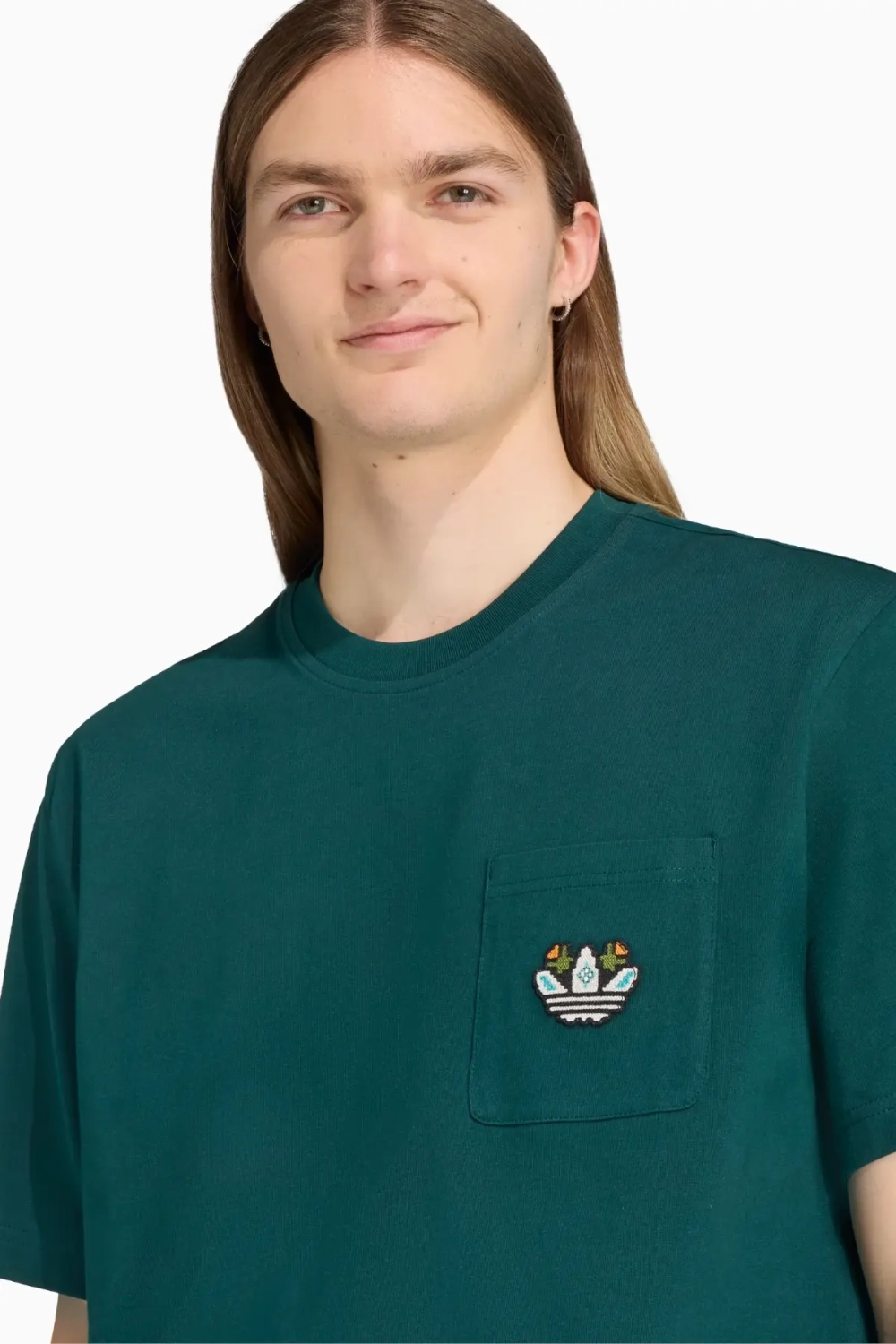 Футболка adidas Monogram Loose Tee - зеленый