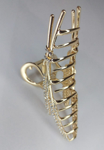 Заколка-краб для волос Колос Цвет золото