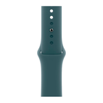 Умные часы Apple Watch Series 10 GPS, 46mm, Jet Black Aluminium Case with Sport Band M/L, Lake Green (Черный)