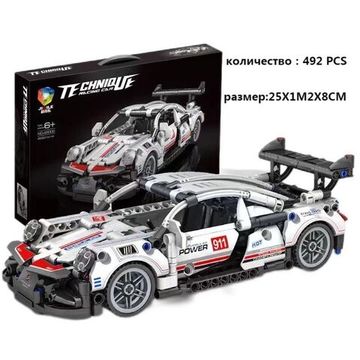 Конструктор JIQILE Technique Racing Car Гоночная машина - "Sportcar Porche 911", 492 детали