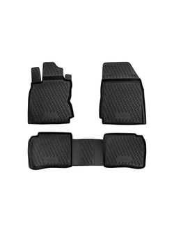 Коврики в салон для NISSAN Note (I, Ir), 2005-2013, 4 шт. (Повышенная устойчивость, повышенная износостойкость) FORMAT.CARNIS00011