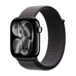 Умные часы Apple Watch Series 11 GPS, 46mm, Jet Black Aluminium Case with Dark Gray Sport Loop