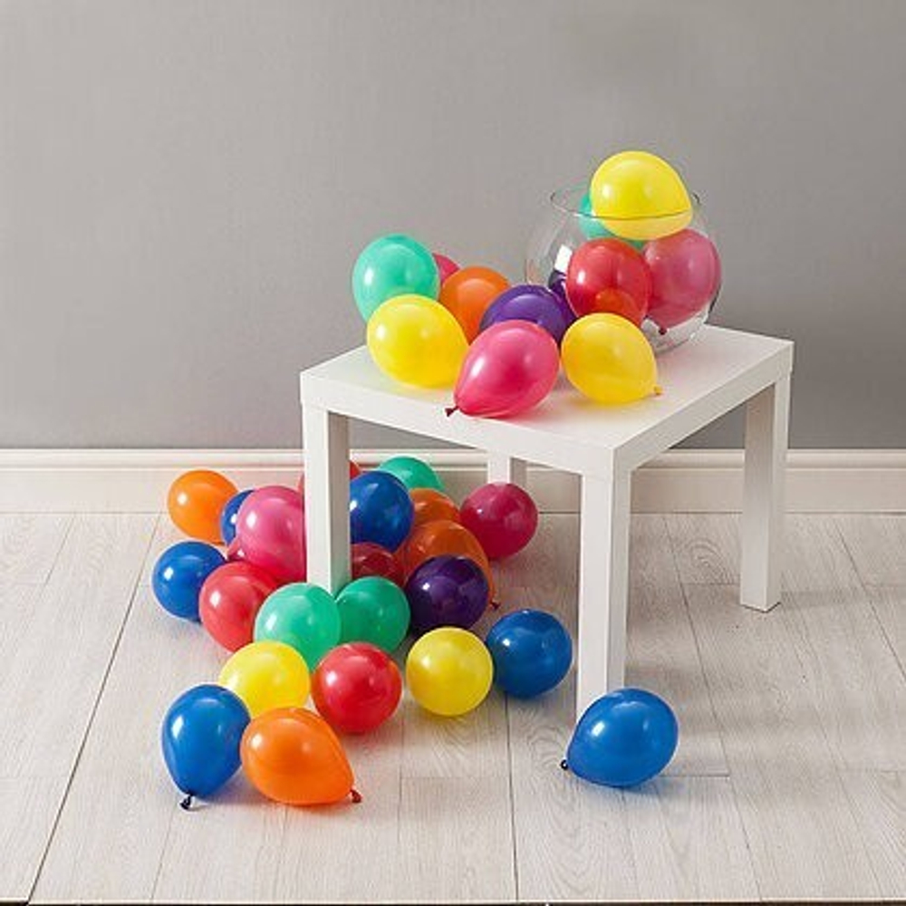 Шарики на пол "Rainbow set" (30 шаров с воздухом)