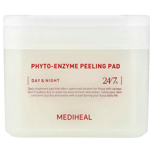 MEDIHEAL, Phyto-Enzyme Peeling Pad, Day & Night, 90 подушек, 200 мл (6,76 жидк. унц.)