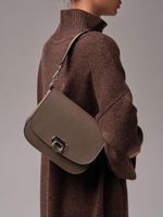 Сумка кожаная Azaro 30741 тауп соло