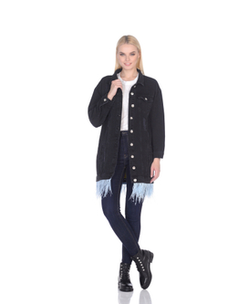 LIGVIANNI Джинсовая куртка Denim Jacket  "The Say i'm crazy but i have a go"