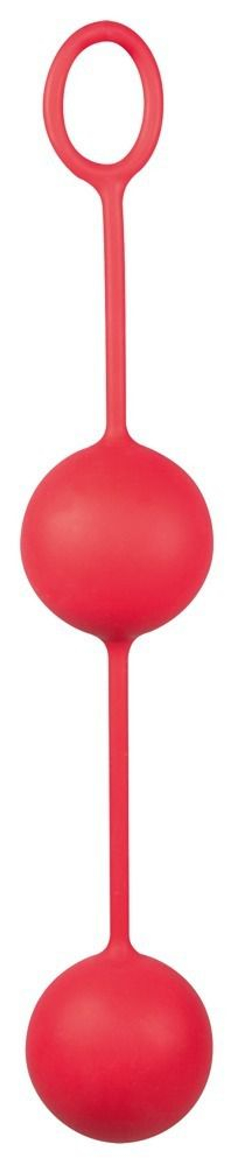 Красные вагинальные шарики на сцепке (Цвет: красный)