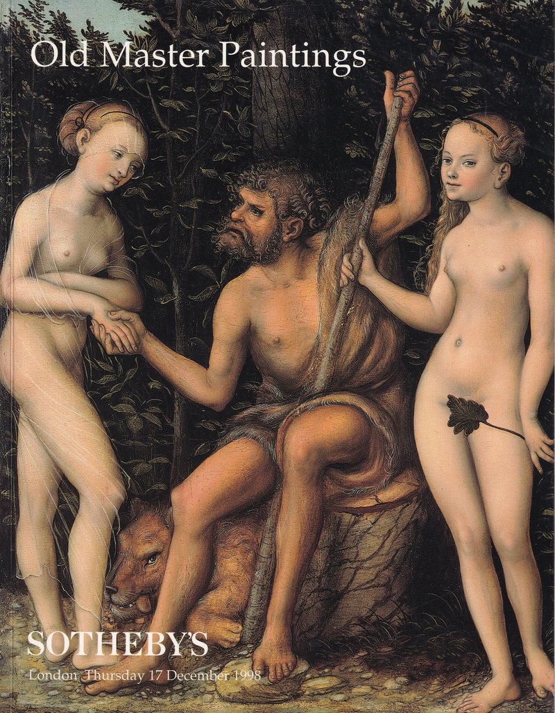 Каталог аукциона Sotheby's, Лондон, Живопись старых мастеров от 17 декабря 1998 года