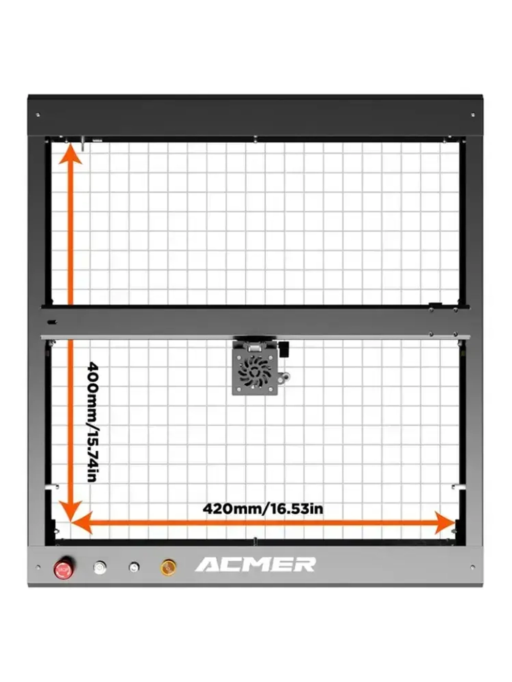 ACMER P2 33W лазерный гравер и гравировальный станок по металлу, дереву, коже, с лазерной резкой, для DIY и производства