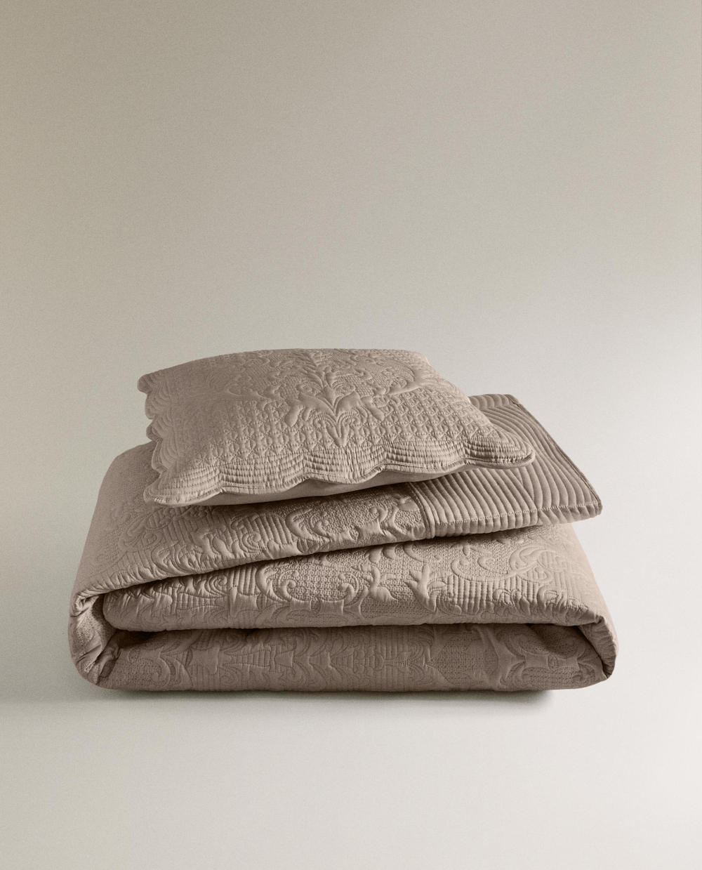 Zara Home покрывало из полиэстера, зелёный