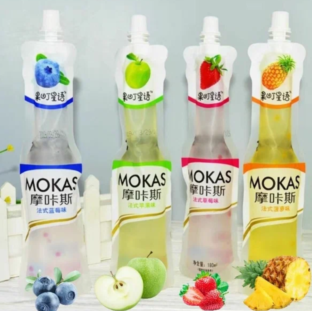 Желе сокосодержащее MOKAS со вкусом клубники, 180мл