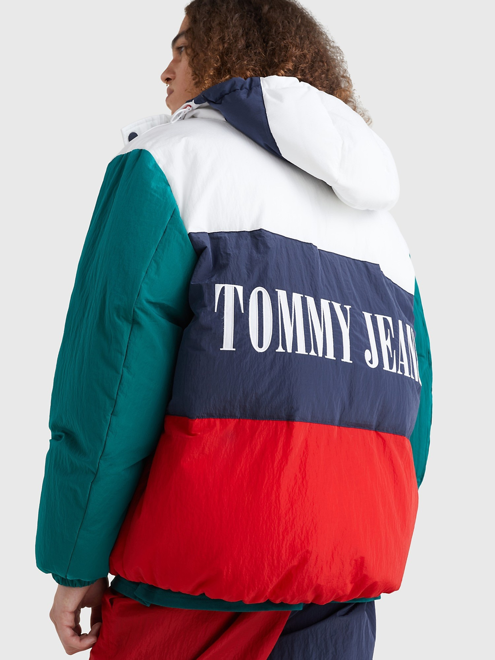 Пуховик Tommy Jeans Retro Colorblock White/multi