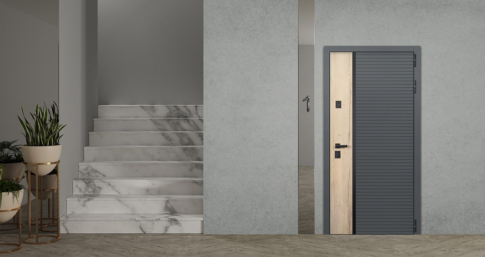 Стальная дверь "Авангард" с механическим замком