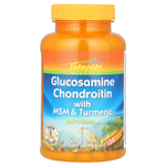 Thompson, глюкозамин и хондроитин с МСМ и куркумой, 120 вегетарианских капсул