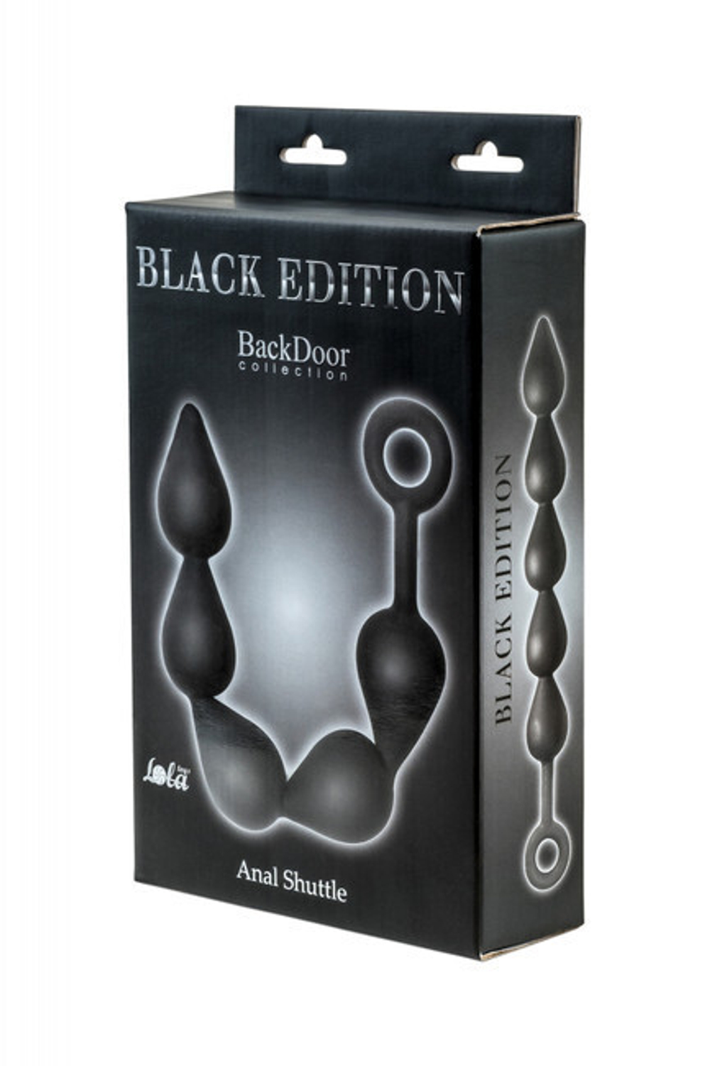 Анальная цепочка Black Edition Anal Shuttle Super Beads (Цвет: черный)