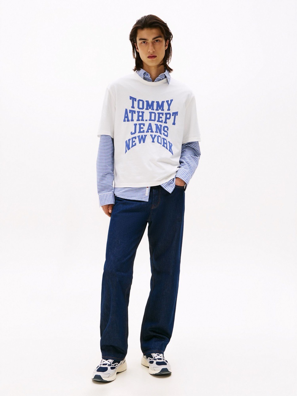 Футболка Tommy Jeans Varsity Logo Ecru