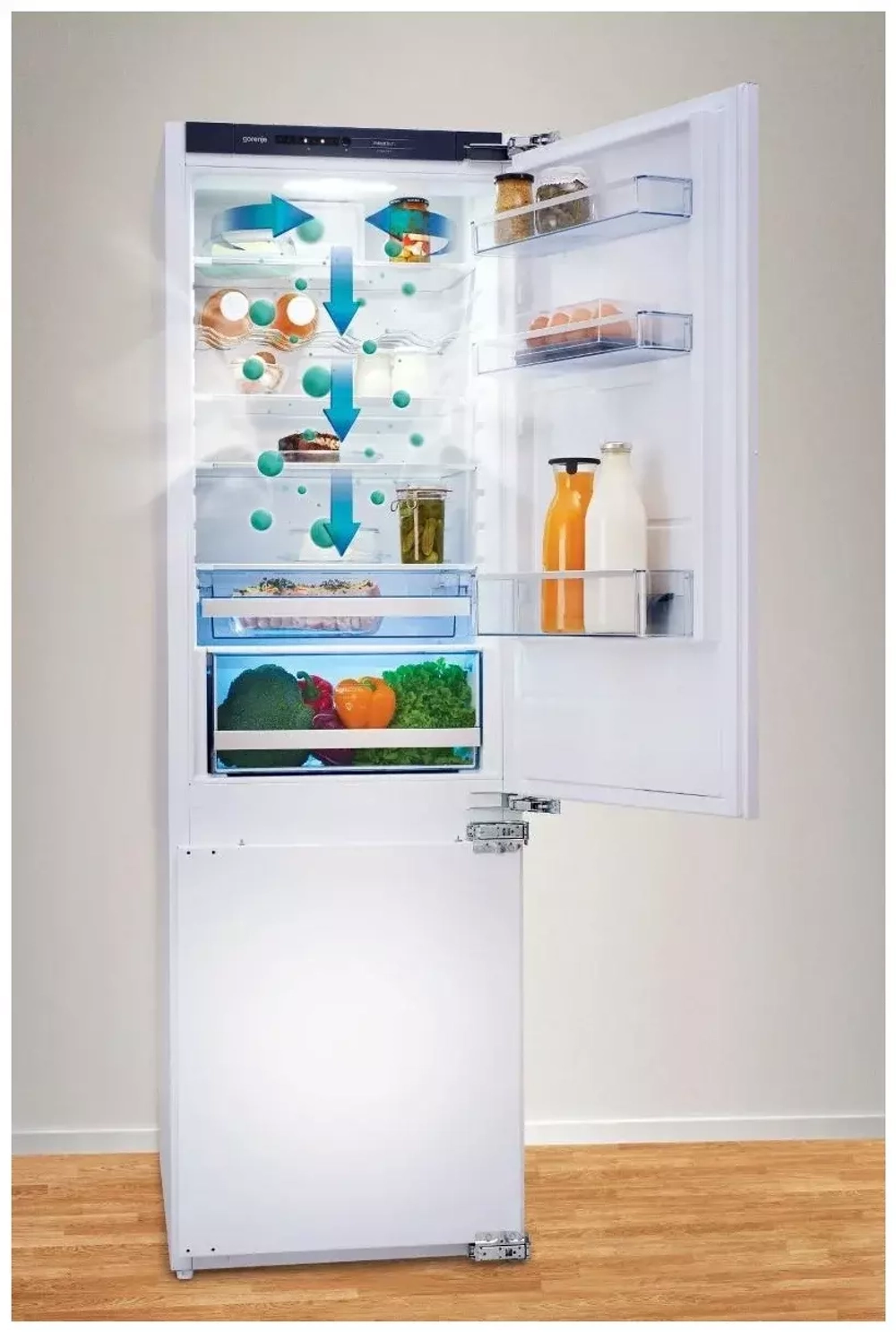 Встраиваемый холодильник Gorenje NRKI 4182 A1, белый