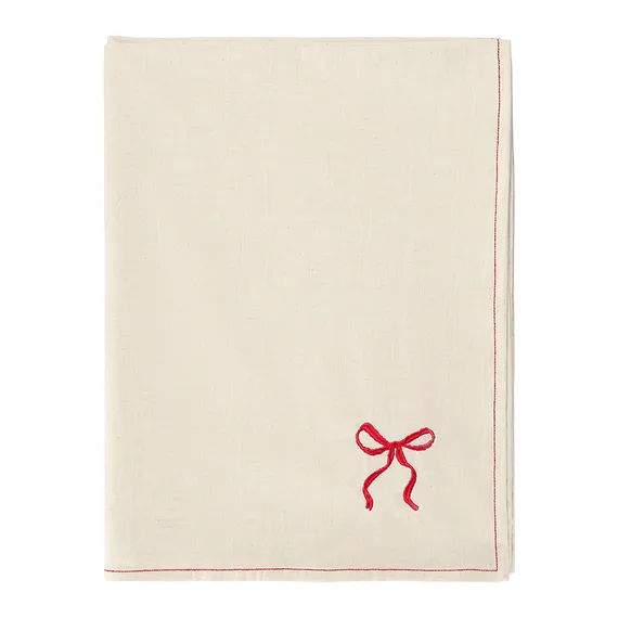 Скатерть fancy bows бежевого цвета из коллекции essential, 180х240 см