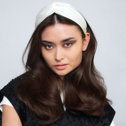 Ободок-узел белый