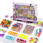 Набор для создания украшений-бусины Alingar, 295х225х35мм, "Beads design 2", 12 вид. бус., подвес., 2х1,2 м леска, карт. уп.