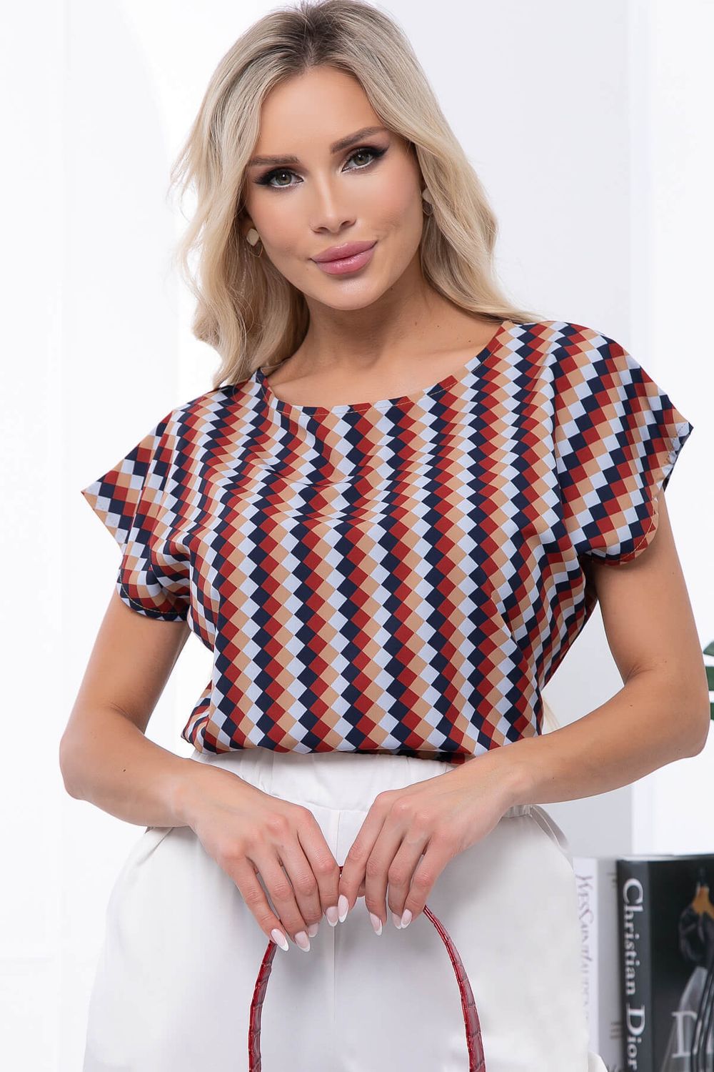 Блуза "Предвкушение" (геометрия) Б7031 LT Collection (Акция)