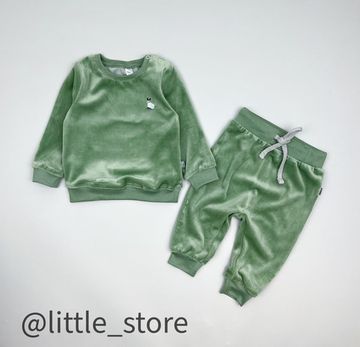 Комплект велюровый "Пушок" Зеленый