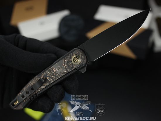 Нож складной WE Knife Smooth Sentinel WE20043-6 сталь клинка CPM-20CV, рукоять титан