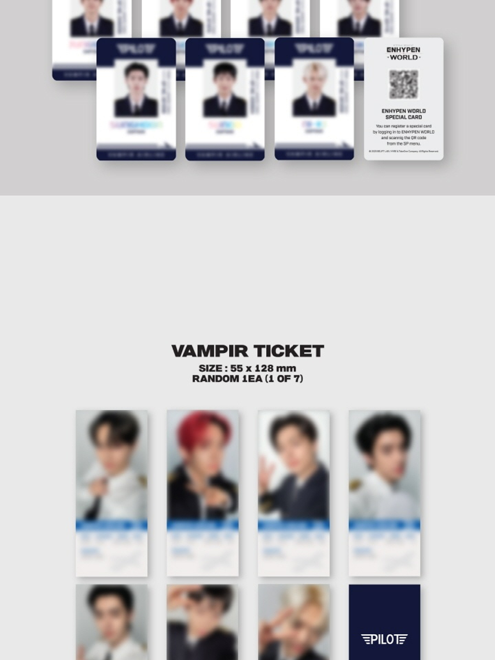 товары ENHYPEN - WORLD COUPON CARD COLLECTION PILOT BASIC Version