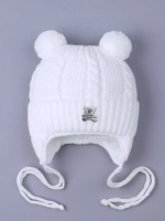 Шапка для новорожденных вязаная на осень