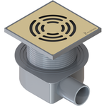 Душевой трап Boheme Smart Design 984-10-G 10x10cm, нержавеющая сталь ЗОЛОТО