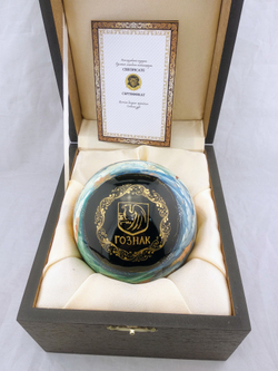 Шар новогодний с логотипом или по индивидуальному сюжету (ручная роспись)